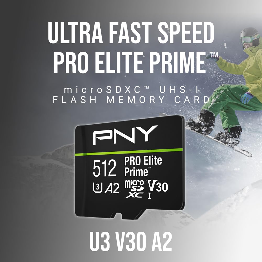 Amazon.com: PNY 512GB PRO Elite Prime C10 U3 V30 A2 microSDXC